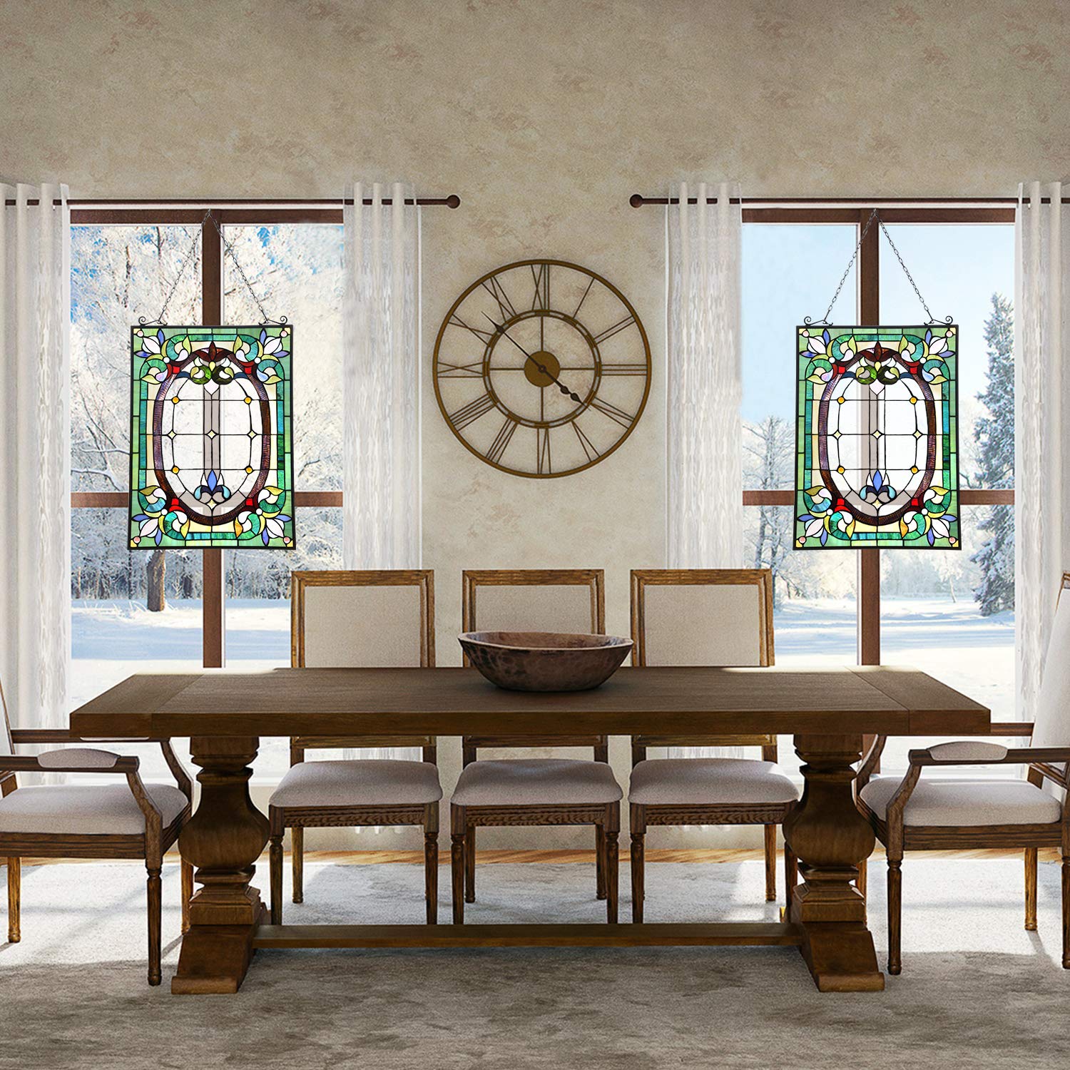 Capulina Dancing Style Stained Glass Window Hangings Fine Handicrafts - Image 3
