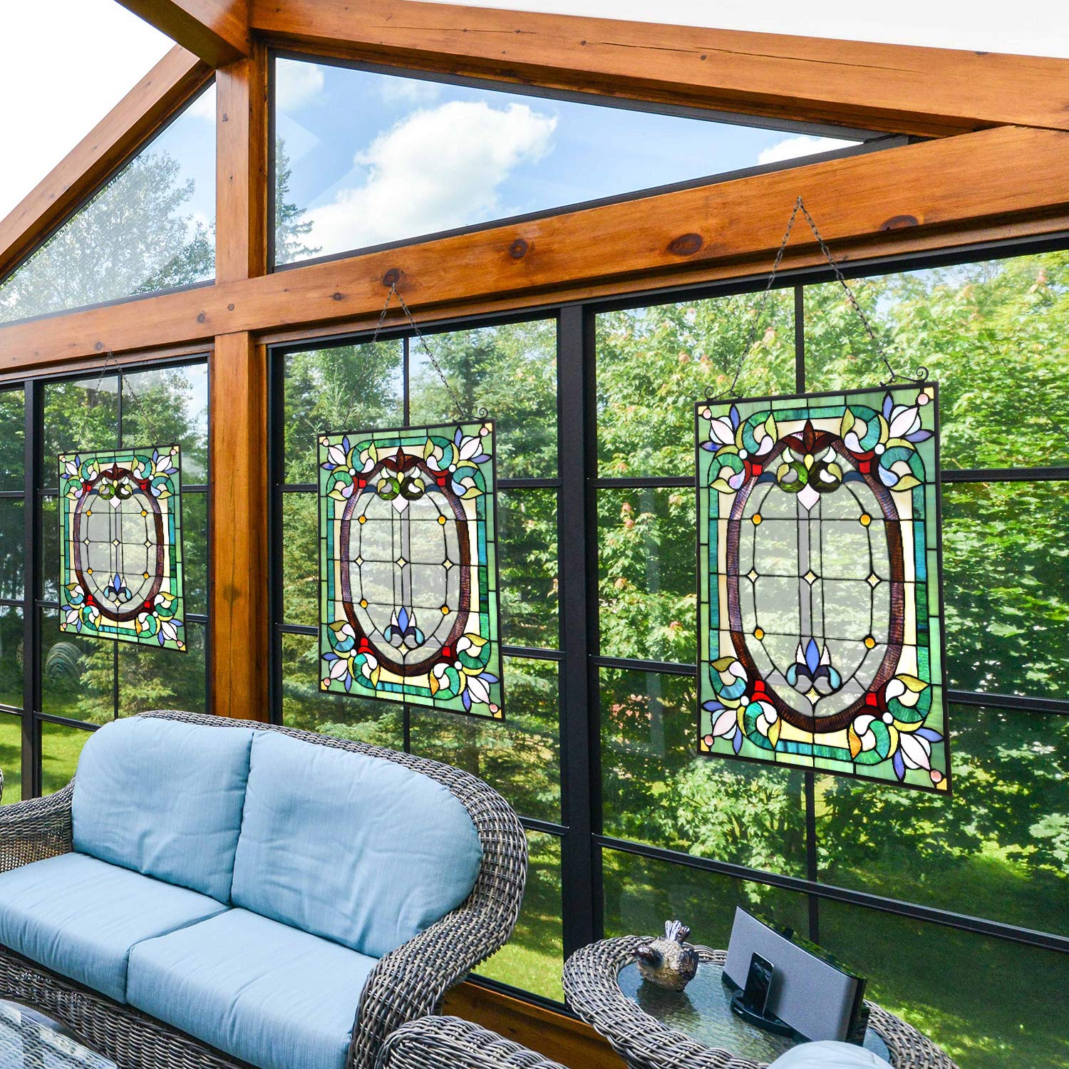 Capulina Dancing Style Stained Glass Window Hangings Fine Handicrafts - Image 4