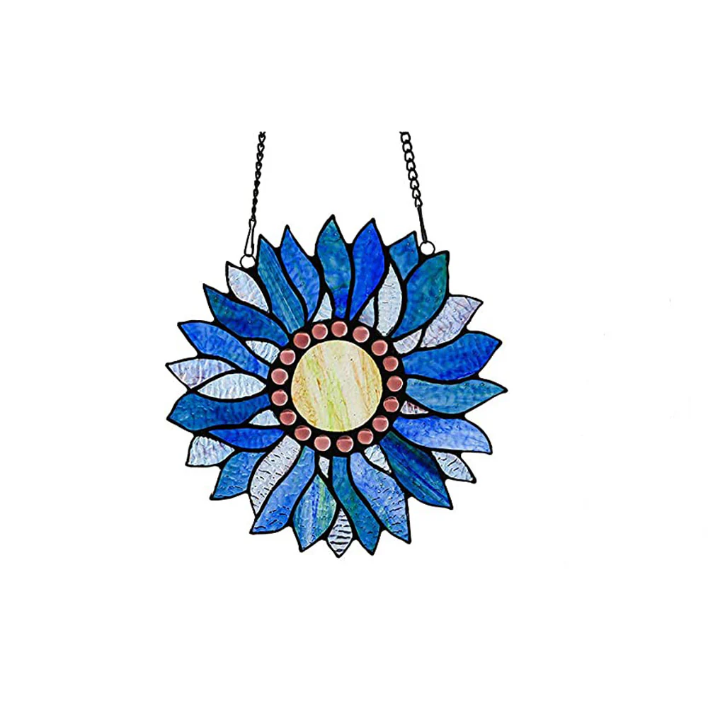 Capulina Sunflower Stained Glass Window Hangings - Image 12
