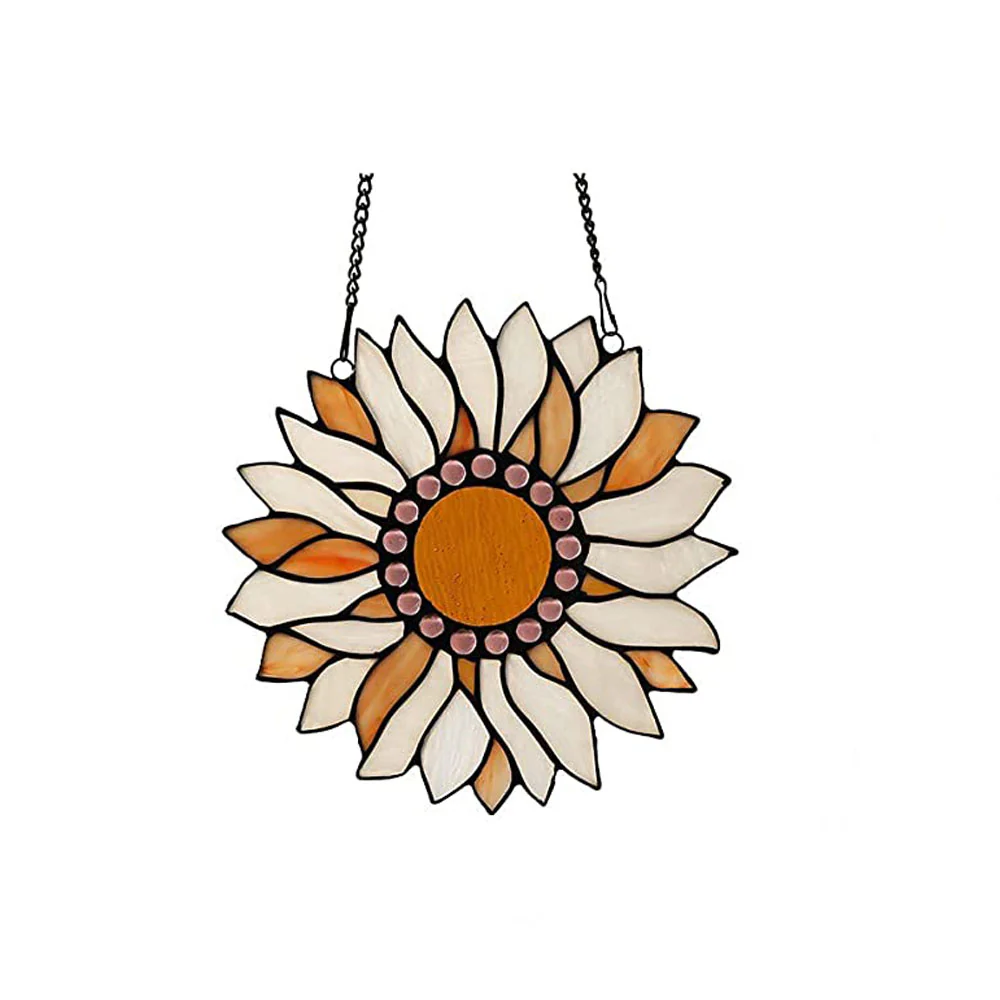 Capulina Sunflower Stained Glass Window Hangings - Image 18