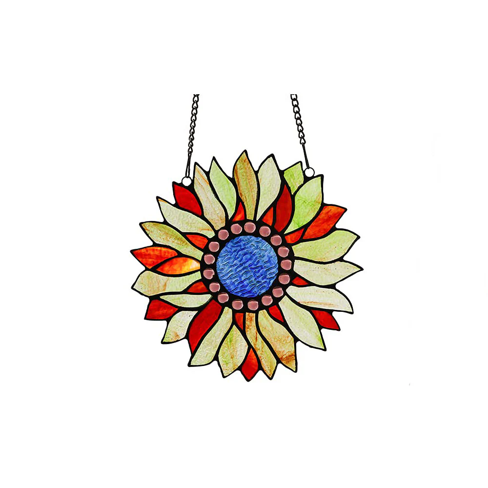 Capulina Sunflower Stained Glass Window Hangings - Image 8