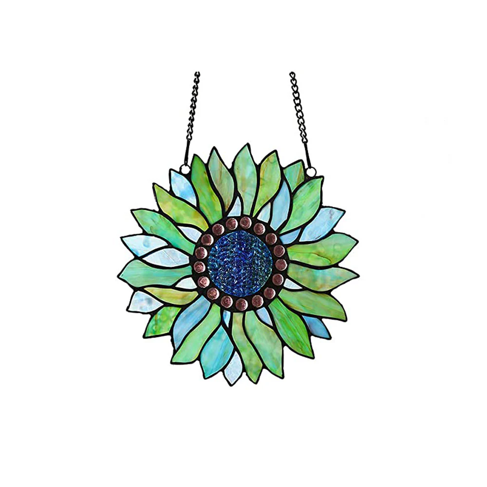 Capulina Sunflower Stained Glass Window Hangings Handicrafts - Image 15