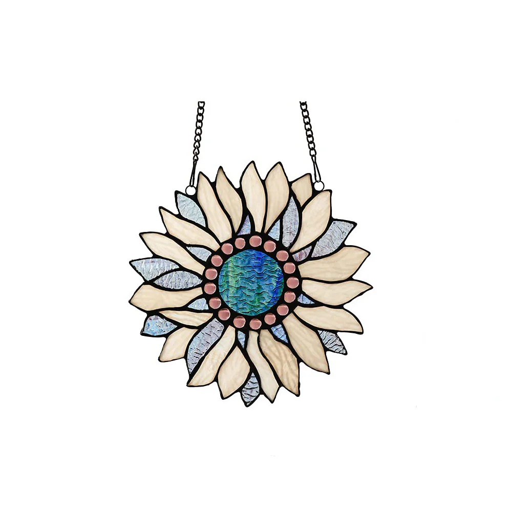 Capulina Sunflower Stained Glass Window Hangings Sun Flower