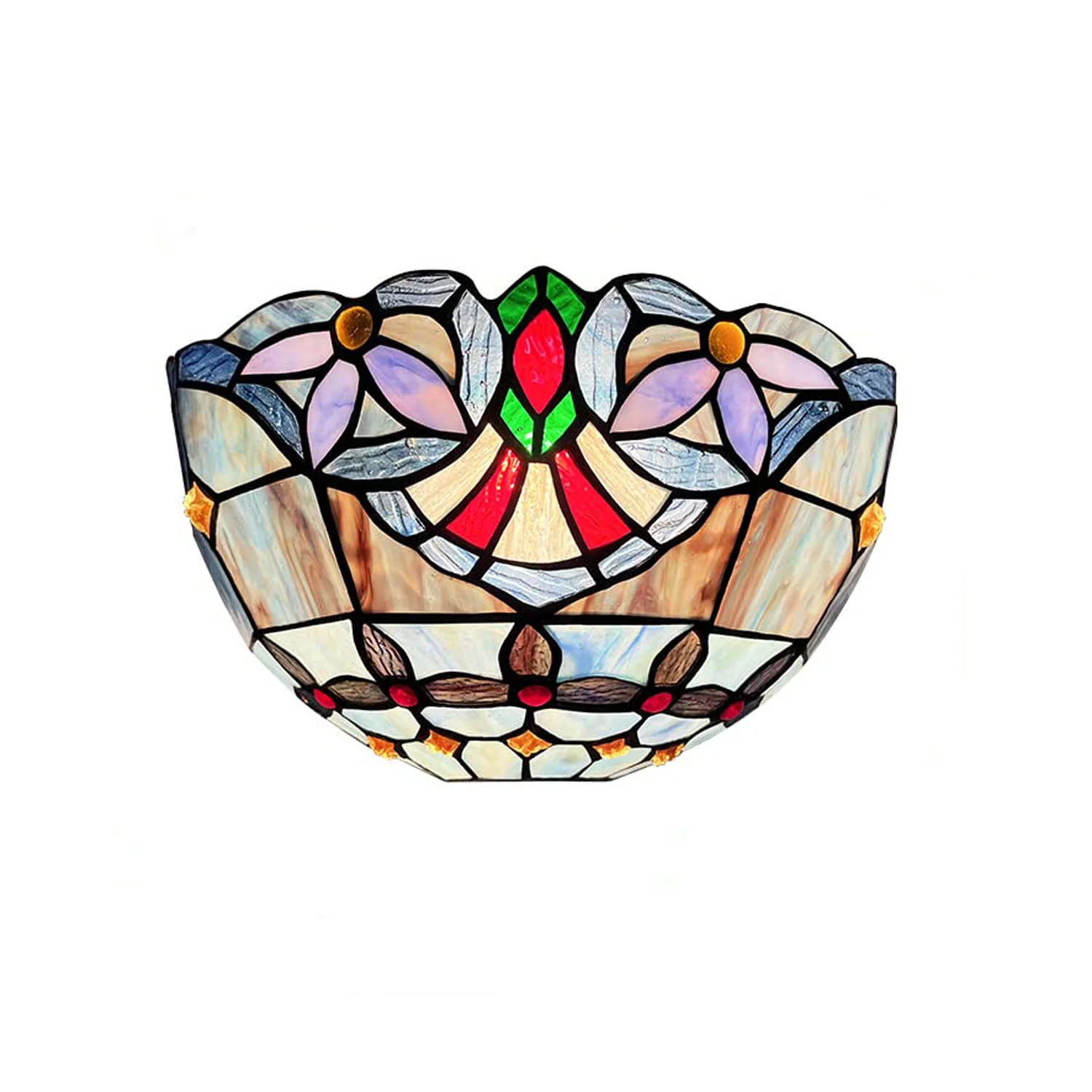 Tiffany Wall Sconces Stained Glass Antique Vintage Style Wall Light - Image 9