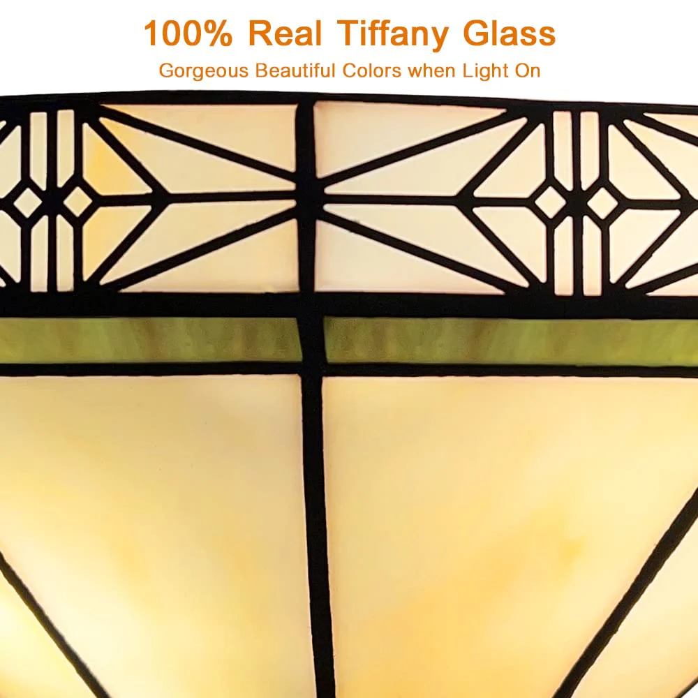 Capulina Tiffany Wall Sconces Stained Glass Vintage Style Wall Light - Image 7